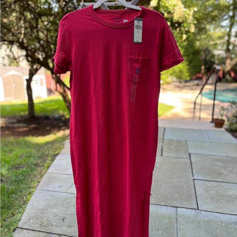 Ralph Lauren Casual Red T-Shirt Dress